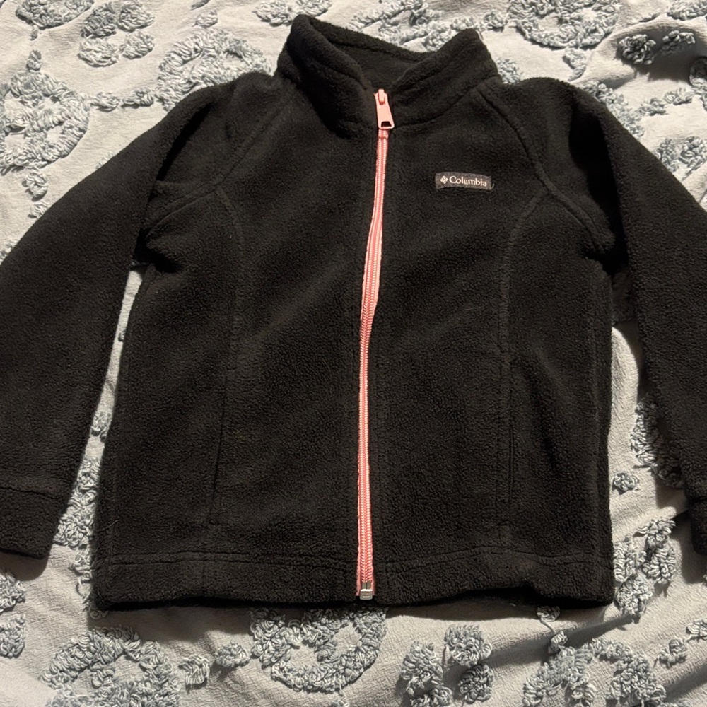 Columbia Black Jacket with Pink Accent